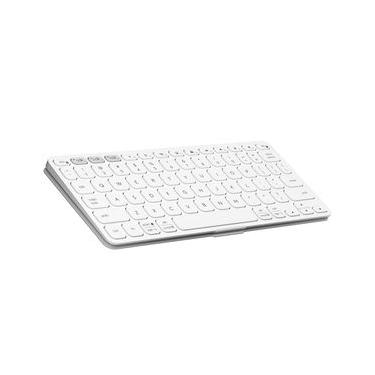 Imagem de Teclado sem Fio Portátil Logitech Keys-To-Go 2 para Tablets, iPad, com Capa Integrada e Conexão Bluetooth - Cinza Claro