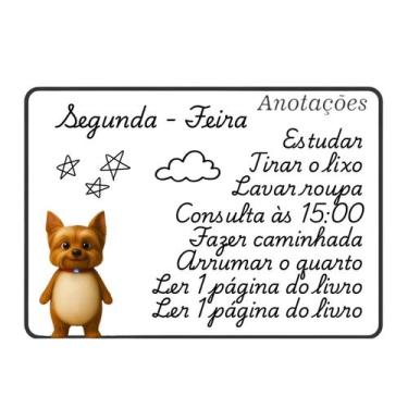 Imagem de Lousa Magnética Geladeira A4 Pg01 Yorkshire - Opfy