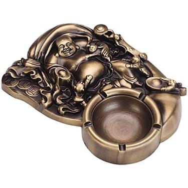 Imagem de Cinzeiro criativo de cobre puro retrô estilo chinês cinzeiro sala de estar hotel personalidade cinzeiro decoração de casa