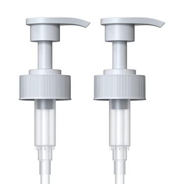 Imagem de Dispensador de bomba de galão para jarras de vidro ou garrafas de plástico - Compatível com Listerine Pump 1-1,5 L garrafa de grau industrial resistente para xarope, sabão, condimentos, detergente -