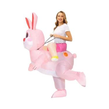 Imagem de Fantasia Inflável De Coelho Da Páscoa Para Adultos, Mascote De Anime, 