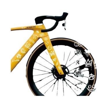 Imagem de Adesivo Refletivo Impermeável Para Quadro De Bicicleta, Desenho Animad
