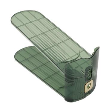 Imagem de Domary Organizador de Slots para Sapatos, Rack de Sapatos Ajustável Camada Dupla que Economiza Espaço, Armário Pilha (Verde)