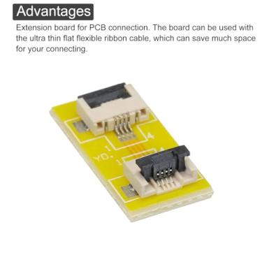 Imagem de Generic Placa de extensão FFC FPC PCB extensível conector HDD 4 pinos 0,5 mm passo único lado para impressora LCD 3D câmera DVD TV laptop pacote com 4