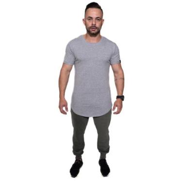 Imagem de Camiseta Longline confort Kruger's Concept - Masculino - PP - Mescla, 
