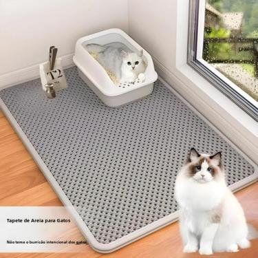 Imagem de Tapete Grande Antiderrapante De Dupla Camada Em EVA Para Gatos Com Fil