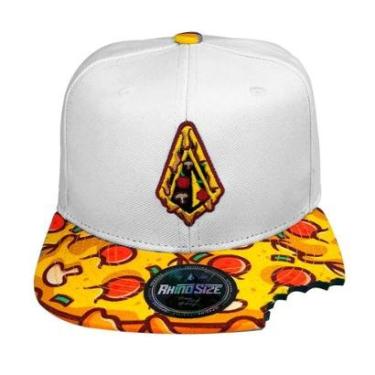 Imagem de Boné Rhino Size Pizzaiolo Aba Reta Branco-Unissex