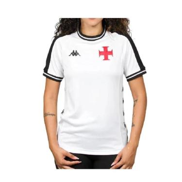 Imagem de Camiseta Kappa Vasco Supporter Block - Feminina - Branca-Unissex