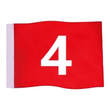 Imagem de IEUDNS Bandeira de golfe padrão de 49 x 32 cm (19,3 x 12,6 polegadas) para prática em campos de golfe, quintais e gramados externos, 4