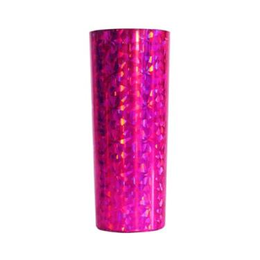 Imagem de Kit 30 Unidades Copos Long Drink 350ml Resistente Para Festa Bebida (Pink Holográfico)
