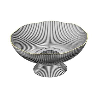 Imagem de DimyFew Tigela Decorativa para Frutas, Cestos Organizadores, Tigela para Petiscos, Centro de Mesa para Pães, Cinza, Tamanho real