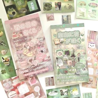 Imagem de Conjunto de livros com mais de 1000 adesivos japoneses, 40 folhas de scrapbook Kawaii para álbuns, suprimentos de diário de lixo, diário de balas, diário, moldura de foto, capa de telefone, planejador