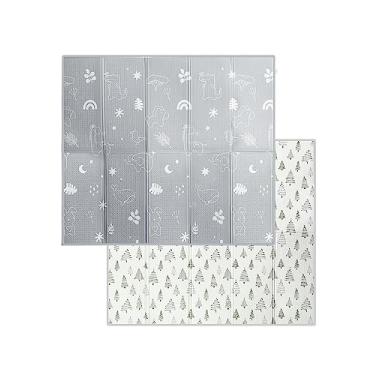 Imagem de Joypony Tapete de brincar para bebês, 140 x 199 cm, dobrável para bebês e crianças, à prova d'água e antiderrapante, portátil, para cercadinho com bolsa de viagem