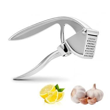 Imagem de Espremedor de alho em aço inoxidável
