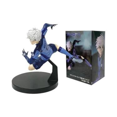 Imagem de Figura De Anime Blue Lock 13CM Nagi Seishiro Rin Itoshi Em Pose Descol