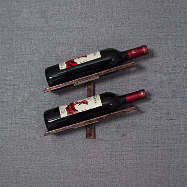 Imagem de Prateleiras de vinho independentes armários suporte de vinho montado na parede rack de vinho montado na parede rack de vinho montado na parede | 2/4/6 garrafas | rack de vinho de metal | cozinha