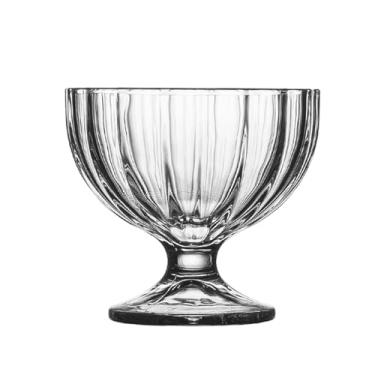 Imagem de x3anggyt5 Tigelas e copos de sobremesa de vidro de 265 ml, copos de sudae transparentes sem chumbo para sorvete, frutas, pudim, lanches pequenos e iogurte