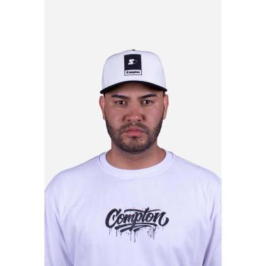 Imagem de Boné Aba Curva Collab Starter X Compton Click Ninety9 Branco-Unissex