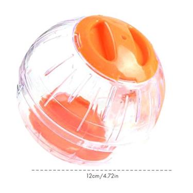 Imagem de YOUTHINK Bola de Exercício de Hamster, Pequenos Suprimentos de Rega de Alimentação, Mini Bola de Exercício de Hamster de Plástico Transparente, Brinquedo de Treinamento Portátil de 12 Cm para