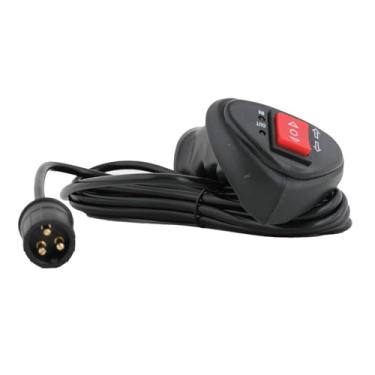 Imagem de Tool Offroad Controle remoto de guincho elétrico de fio plug-in portátil com cabo conector de 29 cm, Plug and Play fácil de instalar para ATV, veículo off-road de carro, preto