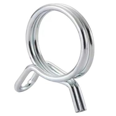 Imagem de 50 peças de braçadeiras de mangueira de aço inoxidável, clipes de mola de mangueira de jardim ajustáveis para mangueiras de 4/7 mm (diâmetro externo de 7 mm) - fixadores de tubo à prova de vazamento