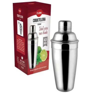 Imagem de Coqueteleira 750ml 3 peças Inox Capirinha Drinks Bebidas Drinks - Clin