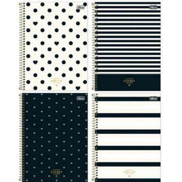 Imagem de Caderno Espiral Univ 1 Materia West Village 80 Folhas 4 Und - Tilibra