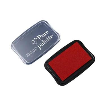 Imagem de Almofada De Tinta Vintage Grande Com 12 Cores Para Carimbos De Borrach