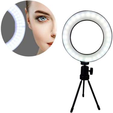 Imagem de Iluminador Ring Light Tripe Mesa Led Portatil Youtube Foto Video Controle Usb Quente/fria Luz 8 Pl