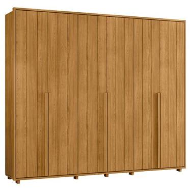 Imagem de Guarda Roupa Casal Volpi 6 Portas MDF 278 cm Madetec, Cumaru