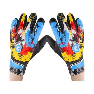 Imagem de Luvas De Goleiro De Futebol Estilo Grafite Com Forte Aderência E Antid