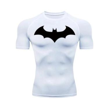 Imagem de Camiseta Masculina De Compressão Com Estampa De Morcego, Secagem Rápid