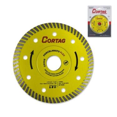 Imagem de Disco Diamantado Turbo Porcelanato Flex Cortag 61577 115Mm Furo 22mm S