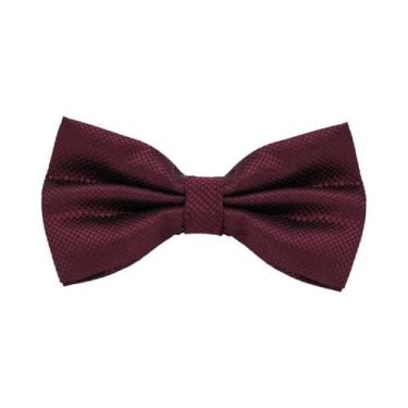 Imagem de Gravata Borboleta Masculina Sólida Clássica Xadrez Da Moda Para Casame