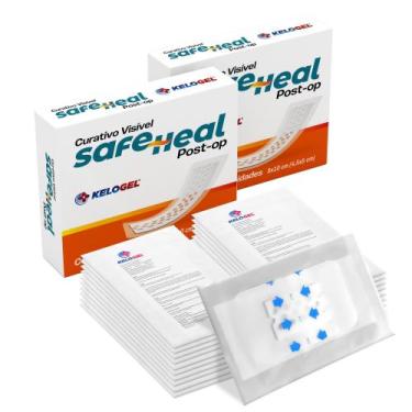 Imagem de Curativo Visível Safe Heal Post-Op 8X10 (4,5X5) 2Un Kelogel