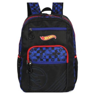 Imagem de Mochila de costas Escolar Infantil Hot Wheels Resistente - - Luxcel, P