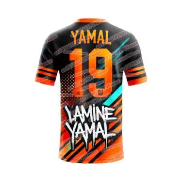 Imagem de Camiseta Esportiva Masculina Respirável Yamal, Edição Comemorativa Par