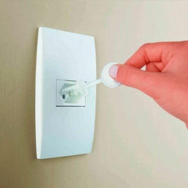 Imagem de 15 Tampas Protetor Tomada Evita Choque Criança Bebe 1 Chave - Baby Nan