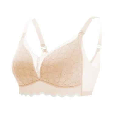 Imagem de Sutiã De Amamentação Feminino Sem Costura, Respirável, De Algodão, Pus