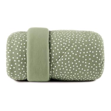 Imagem de Edredom Solteiro Altenburg Malha Fio Penteado Bits Verde