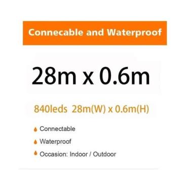 Imagem de Luzes De Natal LED Em Cordão De 40m Para Exterior, Guirlanda De Luzes 