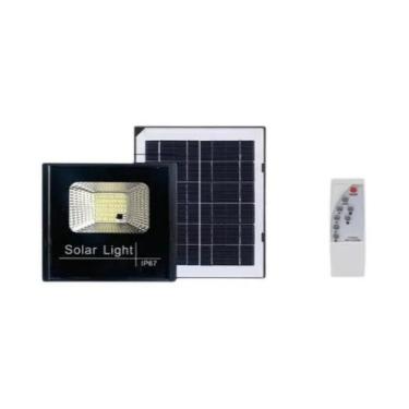 Imagem de Holofote Solar De Alta Potência 30W-500W Para Iluminação Externa E Int