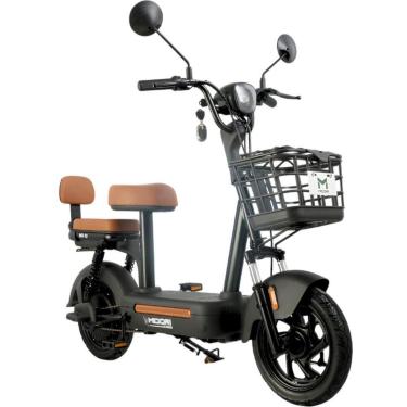 Imagem de Bicicleta Elétrica com Retrovisor e Alarme 500W 48V MD-10 Preta Midori-Unissex