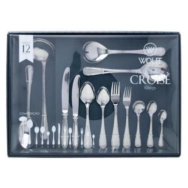 Imagem de Faqueiro 101 Peças Wolff Croisé de Aço com Caixa Litografada