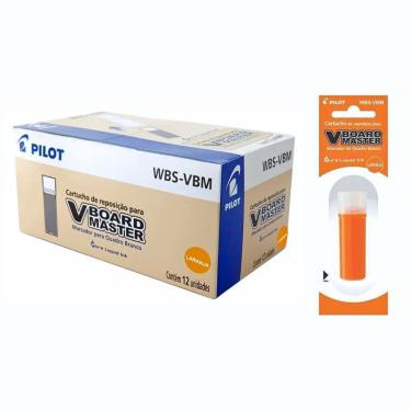 Imagem de Refil para Marcador de Quadro Branco Pilot V-Board Master Escrita Suave Caixa com 12 Un...