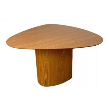Imagem de Mesa de jantar organica 1,20 tampo e base frejo amadeirada - O REI DAS