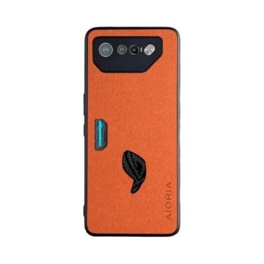 Imagem de Capa De Couro Têxtil Para Asus ROG Phone 7 6, Capa Protetora De TPU Ma