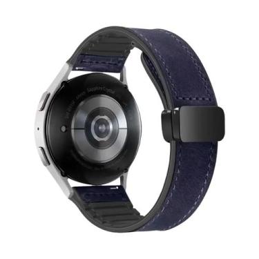 Imagem de Pulseira De Couro E Silicone De 20/22mm Para Relógios Amazfit Active, 