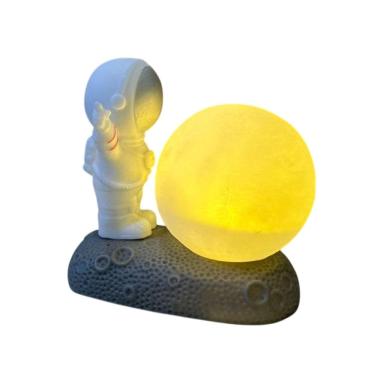 Imagem de Mini Luminária Astronauta Led 11cm A Bateria Quarto Infantil