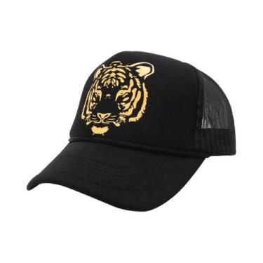 Imagem de Boné De Beisebol Ajustável Em Malha Com Estampa De Caveira Para Homens